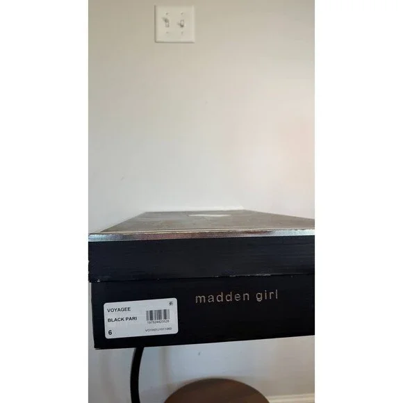 Madden Girl Voyage Knee High Square Toe Dress Boots Black 6M Polyurethane $99 NW - Picture 13 of 13